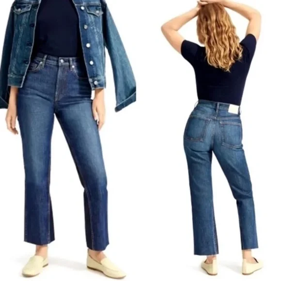 Everlane Jeans Everlane The Cheeky Bootcut Cropped Jean Kick
